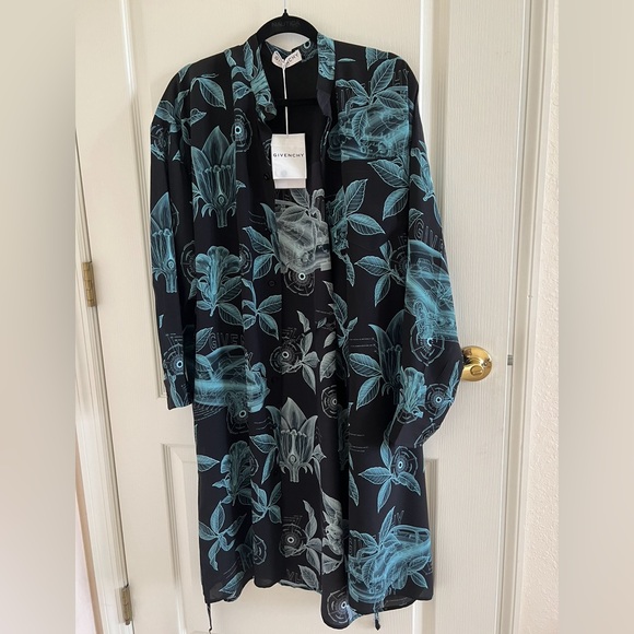 Authentic Givenchy Floral Schematic Print Shirt Dress - Picture 4 of 9